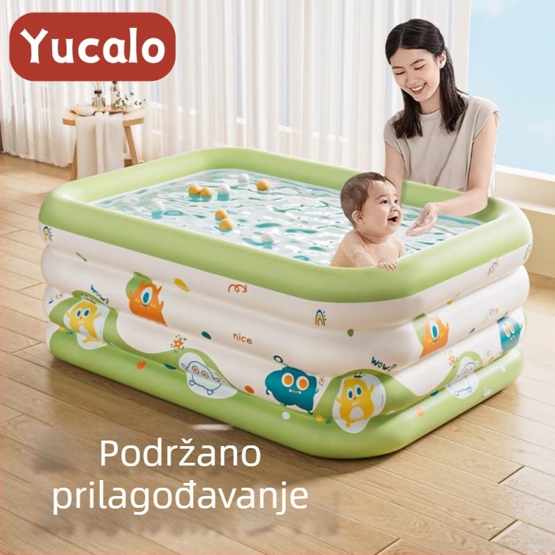 Sklopivi nafukljivi bazen za bebe i djecu, kućna upotreba, ekstra velik