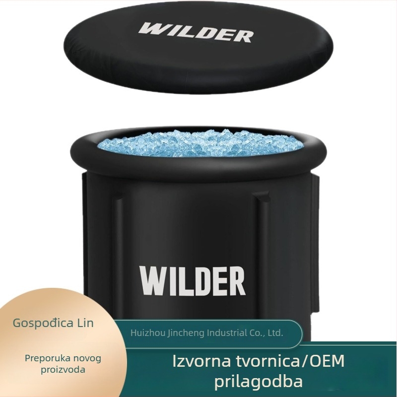 Prijenosna ledena kada za oporavak s hladnom vodom, napuhljiva od PVC