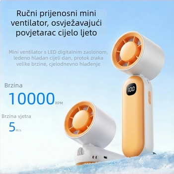 Ventilator za vrat, sklopni, prijenosni USB mini ventilator