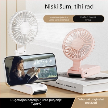 Sklopivi ventilator za vrat, mini ručni ventilator, prijenosni za vanjsku upotrebu, tih, snažan protok zraka