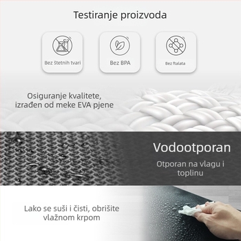 Kružna filc podloga za pod, PVC vodonepropusna podloga za bazen i kadu, protuklizna