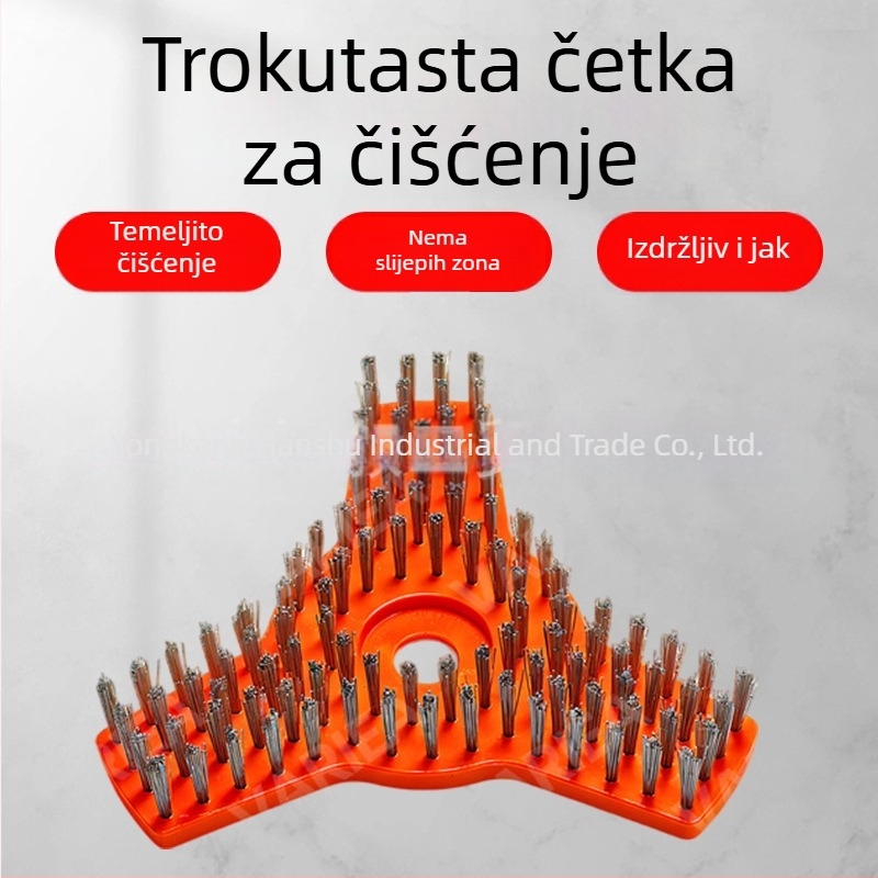 Hansu trokutasta četka za čišćenje za benzinsku kosilicu – dodatak za vrtne alate za lako uklanjanje prljavštine