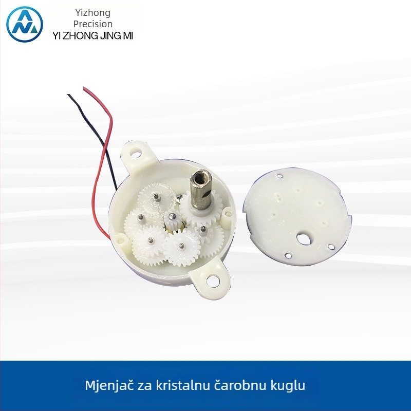 JS300 DC motor s plastičnim kućištem prijenosa za budilicu uz krevet i rotirajuće rukotvorine