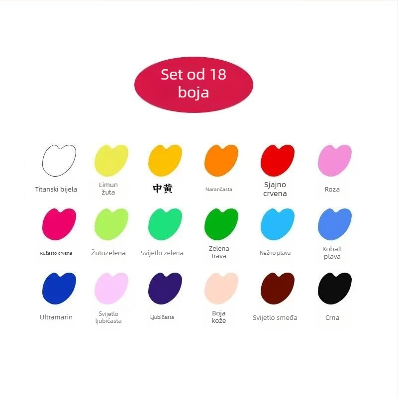 Set gouache za crtanje prstima za djecu, opran, 60 ml, ručno izrađene graffiti boje