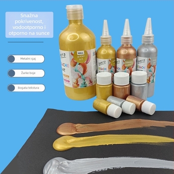 Gouache pigmenti u bocama za početnike – 500 ml, DIY zidno slikanje i dječje slikanje