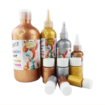 Gouache pigmenti u bocama za početnike – 500 ml, DIY zidno slikanje i dječje slikanje