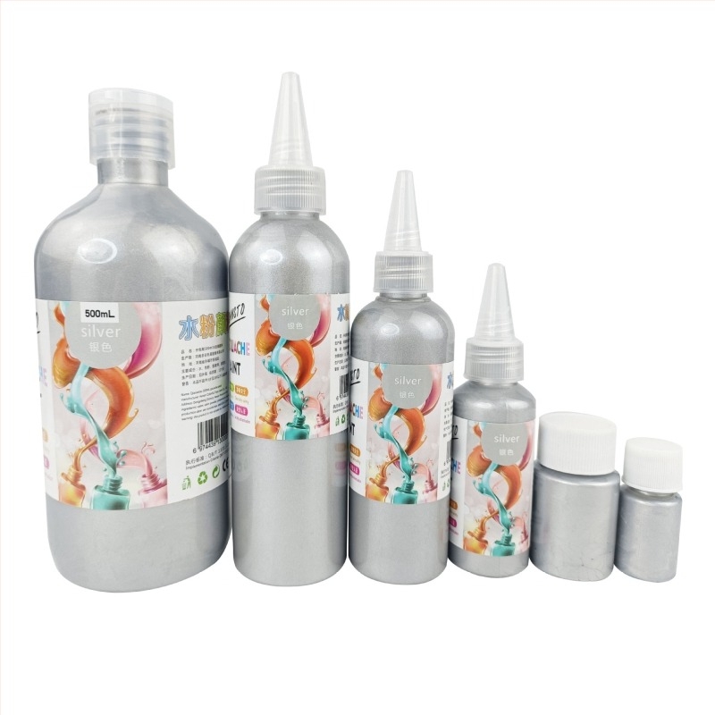 Gouache pigmenti u bocama za početnike – 500 ml, DIY zidno slikanje i dječje slikanje