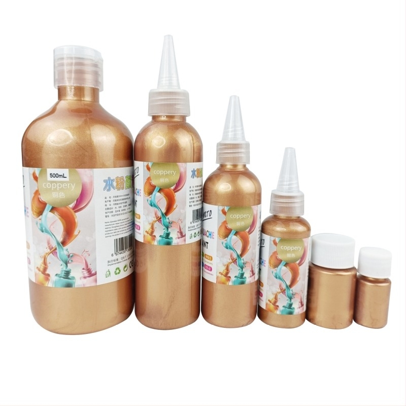 Gouache pigmenti u bocama za početnike – 500 ml, DIY zidno slikanje i dječje slikanje