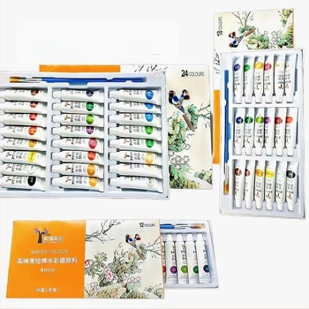 Set akvarela, 6 ml cijevi, 12/18/24 boja