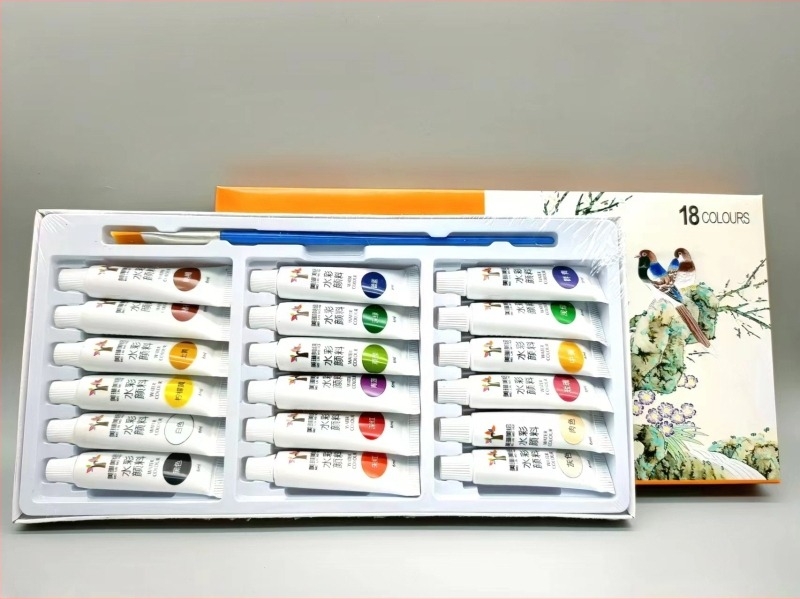Set akvarela, 6 ml cijevi, 12/18/24 boja