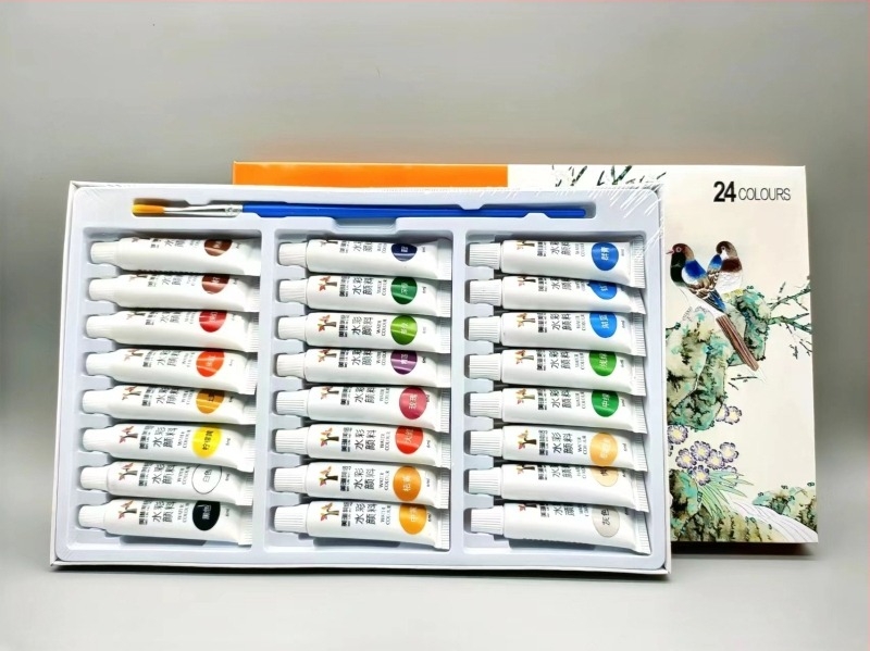 Set akvarela, 6 ml cijevi, 12/18/24 boja