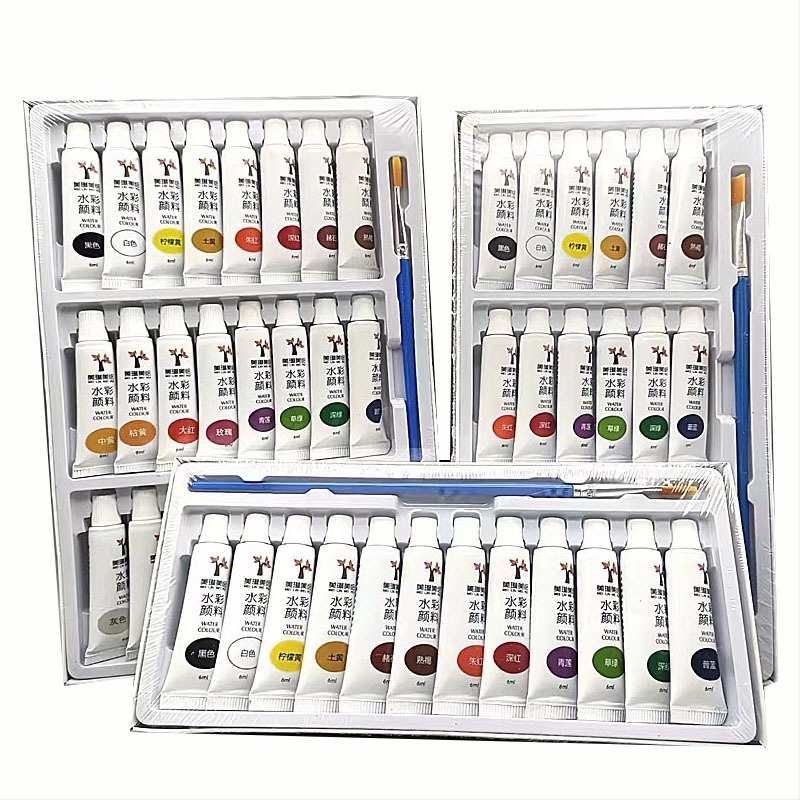 Set akvarela, 6 ml cijevi, 12/18/24 boja