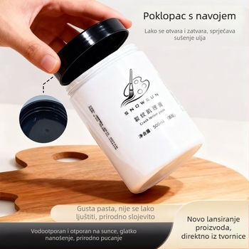 Pasta za teksturu napuklina - akrilna, tekstura pijeska, vodootporan efekt napuklina, za uljnu sliku, 100 ml / 500 ml