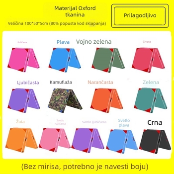 Sklopiva plesna podloga za kućnu upotrebu, trening, gimnastika, vježbe za trbuh i fitness