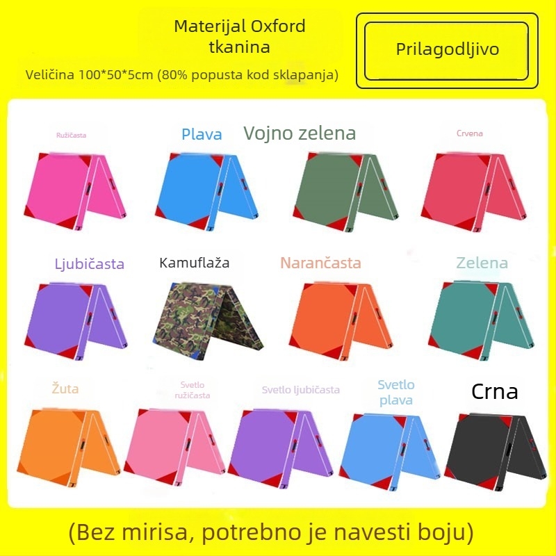 Sklopiva plesna podloga za kućnu upotrebu, trening, gimnastika, vježbe za trbuh i fitness