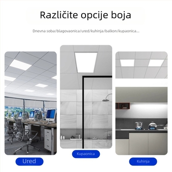 LED ugrađena stropna svjetiljka za kupaonicu i kuhinju – integrirani plosnati aluminijski panel, 24-50W, 220V, CRI ≥95