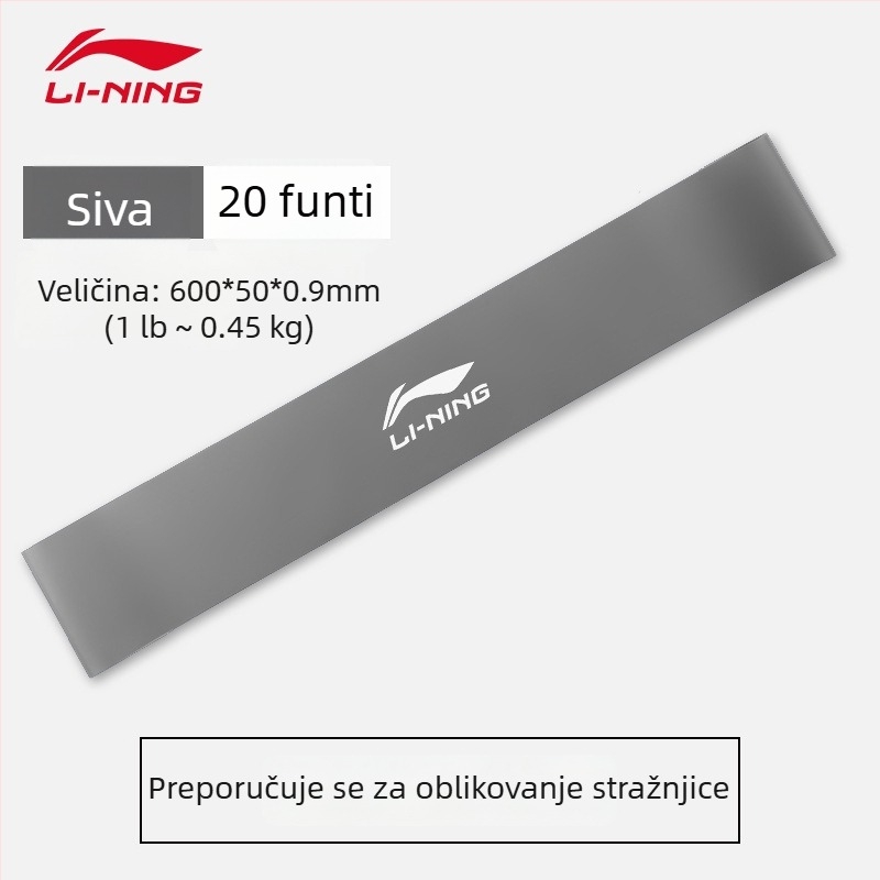 Li Ning Elastični otporni krug za vježbanje bokova i stražnjice