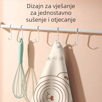 Antibakterijska silikonska podloga za miješenje tijesta, prehrambene kvalitete, ne lijepljiva i protuklizna, za kuhinju i pečenje, velika, dodatna debljina.