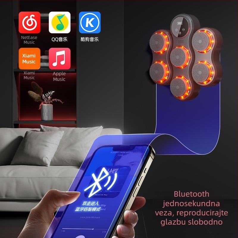 Kućna elektronička inteligentna boksačka meta za trening reakcije — zidna meta za odrasle i djecu