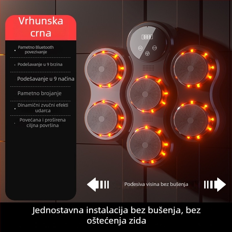 Kućna elektronička inteligentna boksačka meta za trening reakcije — zidna meta za odrasle i djecu