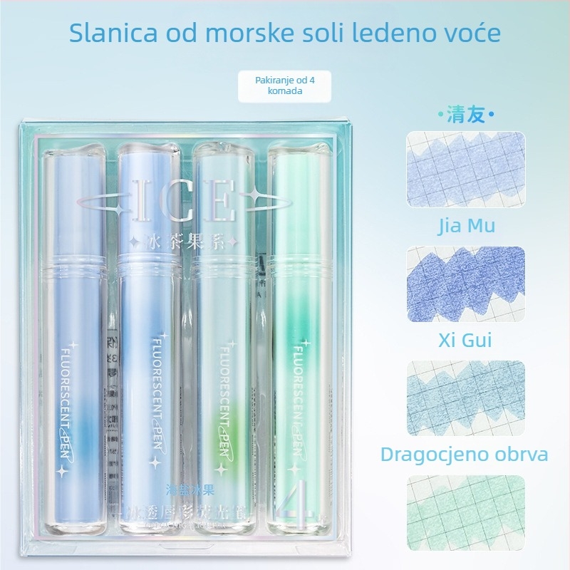 Prozirni highlighter za učenike – šareni dekorativni marker za dnevnik