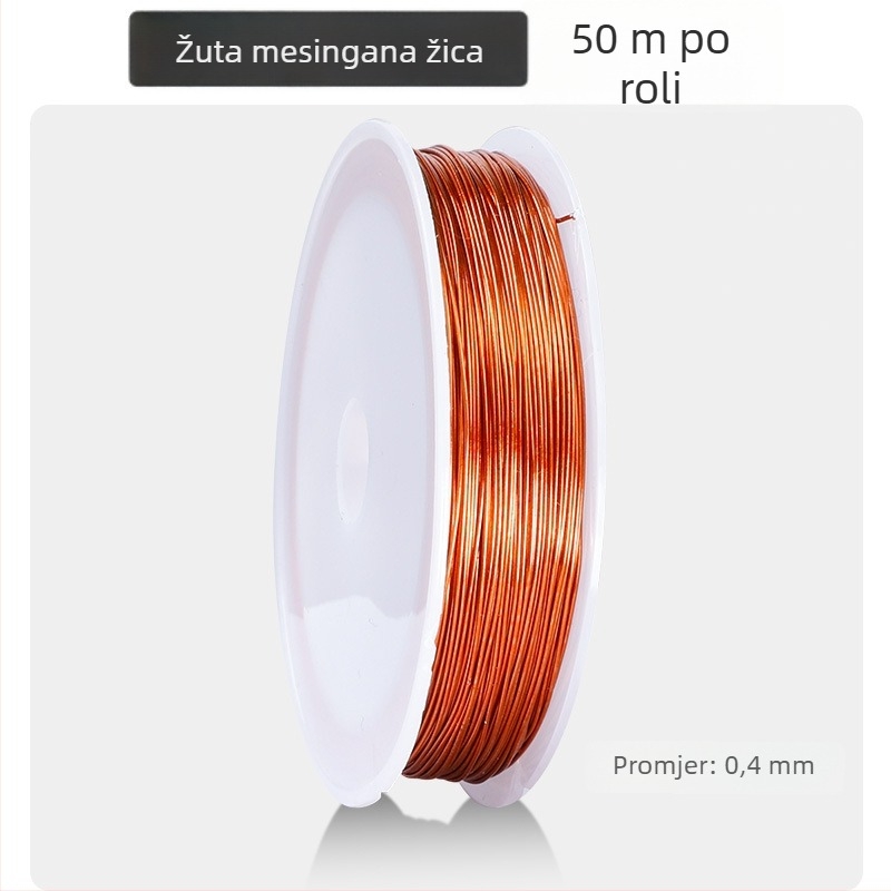Šareni tanak žica 0,4 mm, 50 m u roli – DIY ručni rad za cvjetne aranžmane