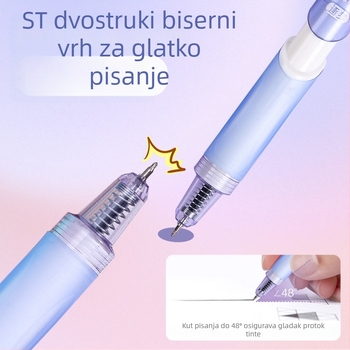 Lexuan ST serija set gel olovaka s Jelly bojama, 2 zamjenska punjenja, elegantno olovka za potpis, glatko brzo sušenje četkasta vrh