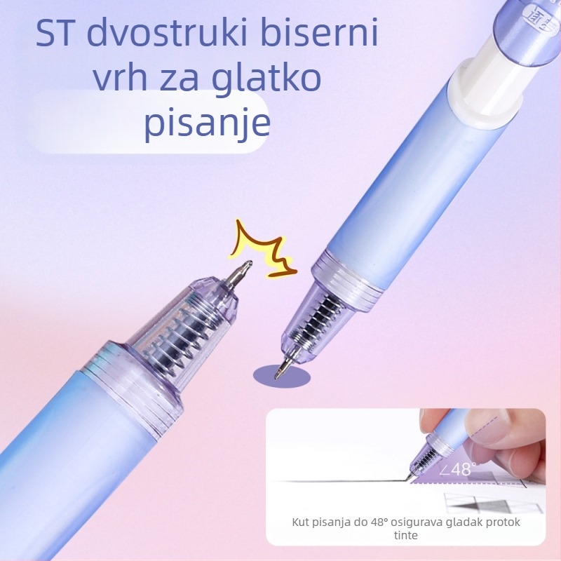 Lexuan ST serija set gel olovaka s Jelly bojama, 2 zamjenska punjenja, elegantno olovka za potpis, glatko brzo sušenje četkasta vrh