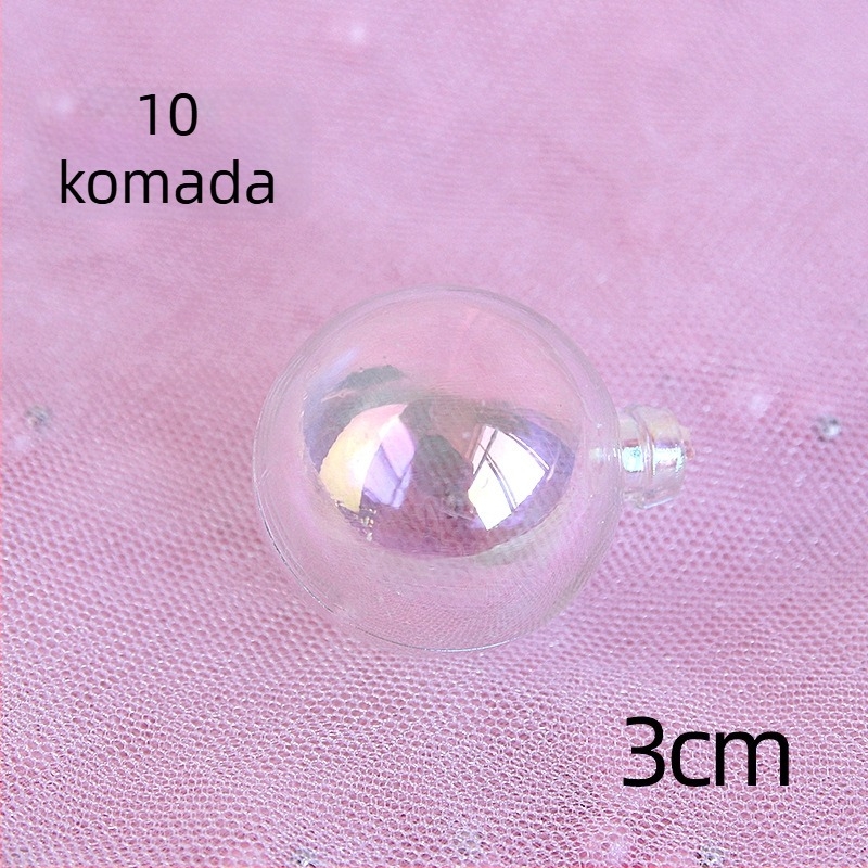 Holografska šarena prozirna kuglica za ukrašavanje torti, kuglica za Božić i rođendanske torte