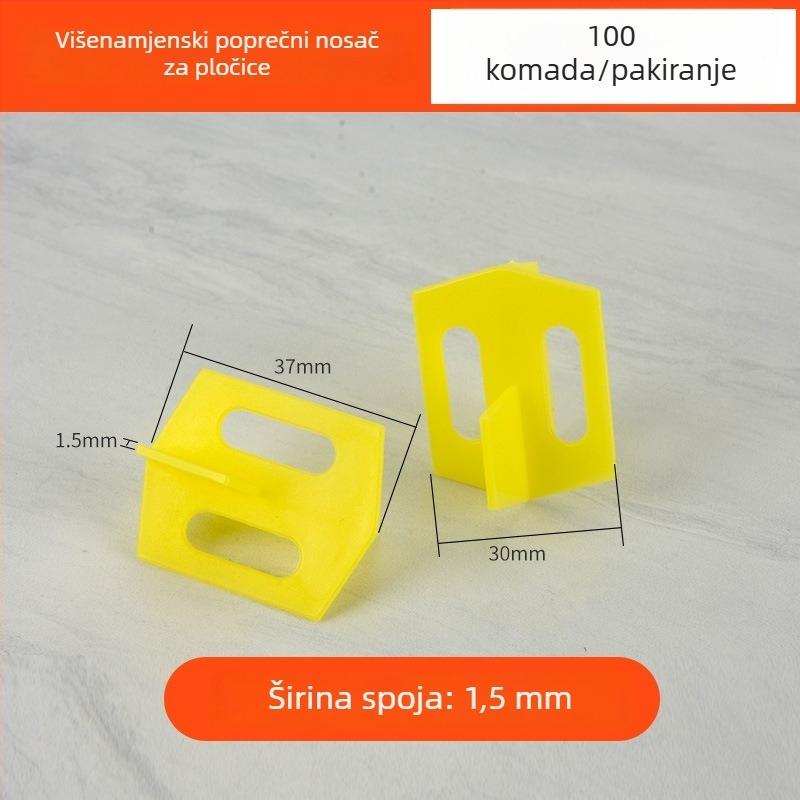 Izmjenjivi višefunkcionalni križni razmaci za pločice tipa YT, plastični klipsi za niveliranje pločica za pod i zid