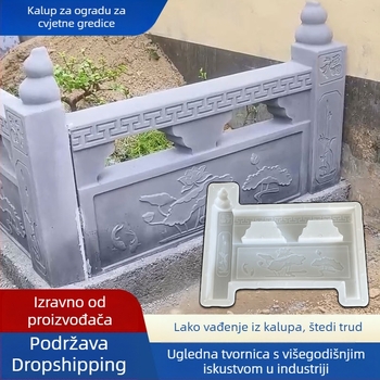 Set kalupa od betona za vrt: cvjetne gredice, ograde, ribnjak i popločavanje blokovima