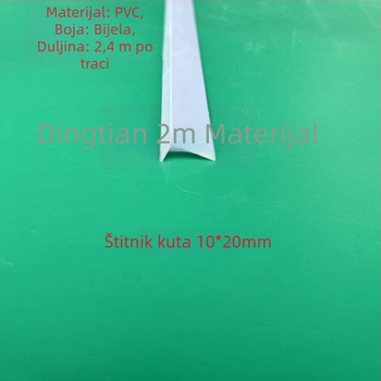 PVC rubni profil, L-oblik zaštita kuta