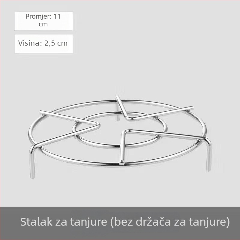 Stalak za paru od 304 nehrđajućeg čelika za kuhalo riže i lonac pod tlakom, visok okrugli mali stalak za paru