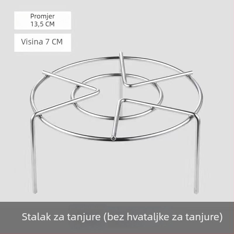 Stalak za paru od 304 nehrđajućeg čelika za kuhalo riže i lonac pod tlakom, visok okrugli mali stalak za paru