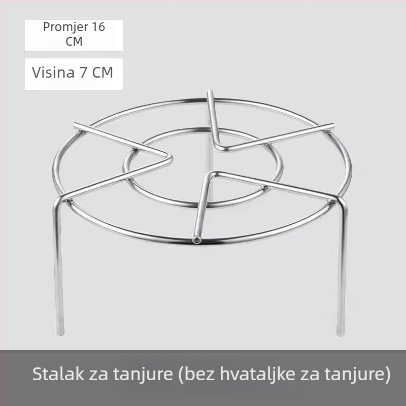 Stalak za paru od 304 nehrđajućeg čelika za kuhalo riže i lonac pod tlakom, visok okrugli mali stalak za paru