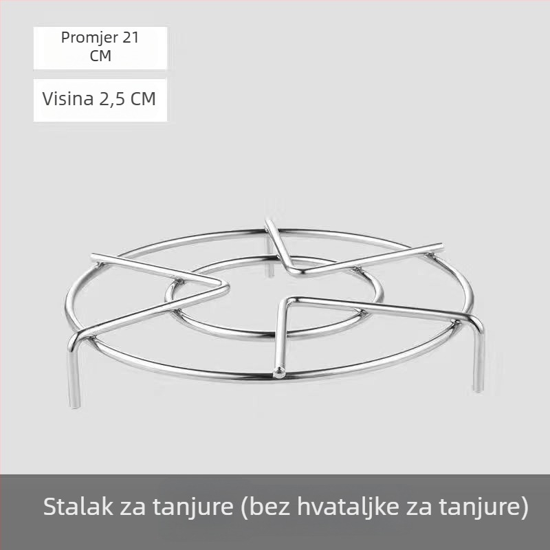 Stalak za paru od 304 nehrđajućeg čelika za kuhalo riže i lonac pod tlakom, visok okrugli mali stalak za paru
