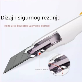 Ručni nož za graviranje s protiv vibracije, mali višenamjenski nož, model 0443C, 30° oštra oštrica, ručno graviranje za kožu i rezanje filma