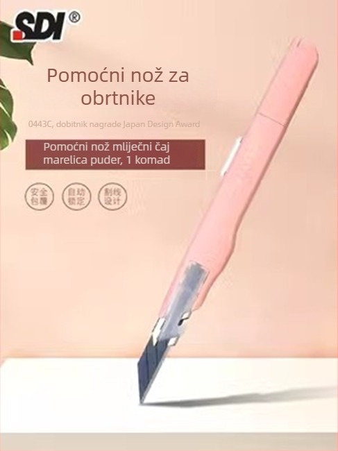 Ručni nož za graviranje s protiv vibracije, mali višenamjenski nož, model 0443C, 30° oštra oštrica, ručno graviranje za kožu i rezanje filma