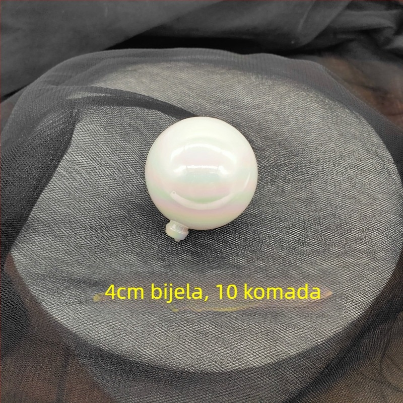 Deset šarenih prozirnih kuglica za ukrašavanje torti – dekoracije za Halloween i Božić