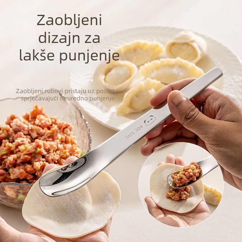 Žlica za nadjev od nehrđajućeg čelika 304, za kućnu upotrebu – alat za nadjev knedli i wontona