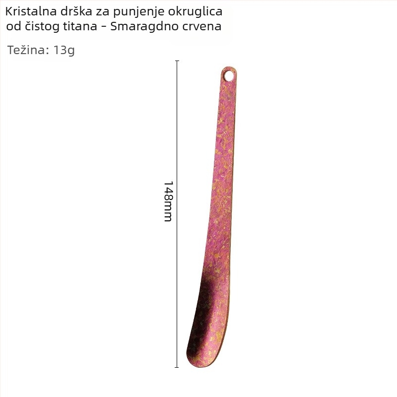 Žlica za punjenje knedli od čistog titana, kućna upotreba; alat za miješanje