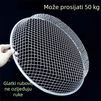 Kružni vrtni sito s mrežom za pijesak i tlo, industrijsko žičano sito s čvršćom mrežom i velikim otvorima