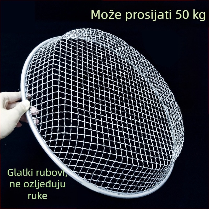 Kružni vrtni sito s mrežom za pijesak i tlo, industrijsko žičano sito s čvršćom mrežom i velikim otvorima