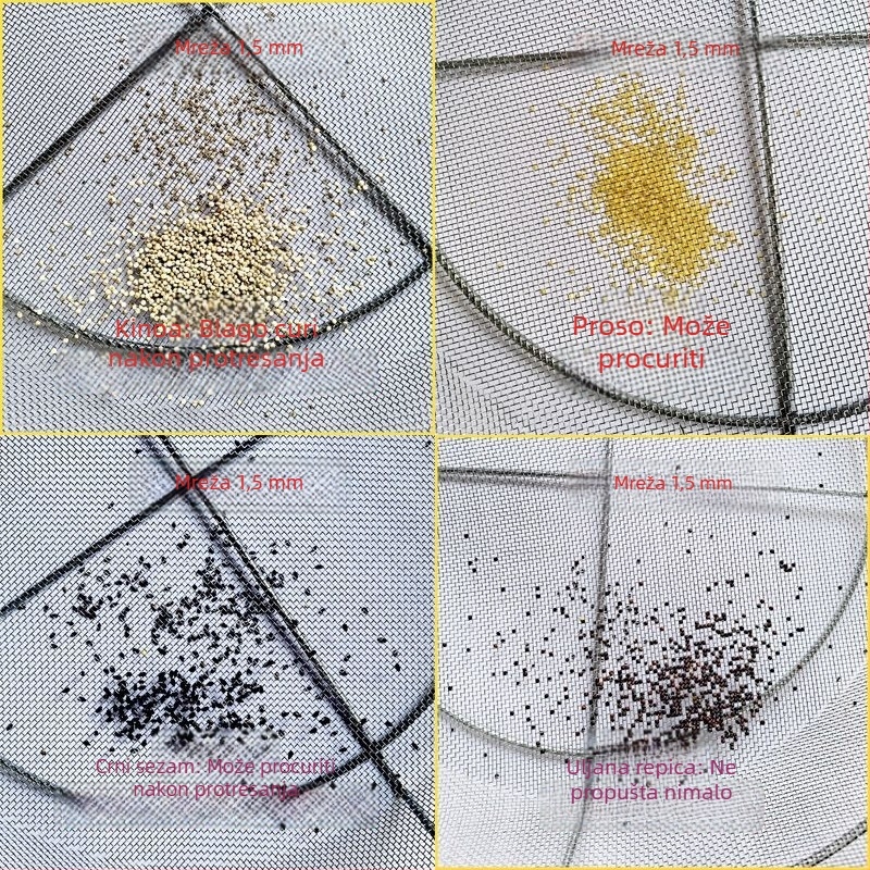 Kružni vrtni sito s mrežom za pijesak i tlo, industrijsko žičano sito s čvršćom mrežom i velikim otvorima