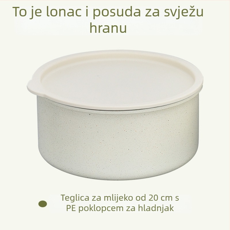 6-dijelni set posuda s odvojivim ručkama – neprijanjajuće posude od aluminija za kućnu upotrebu i kampiranje