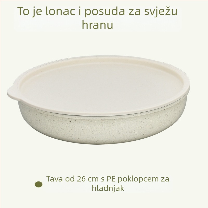 6-dijelni set posuda s odvojivim ručkama – neprijanjajuće posude od aluminija za kućnu upotrebu i kampiranje