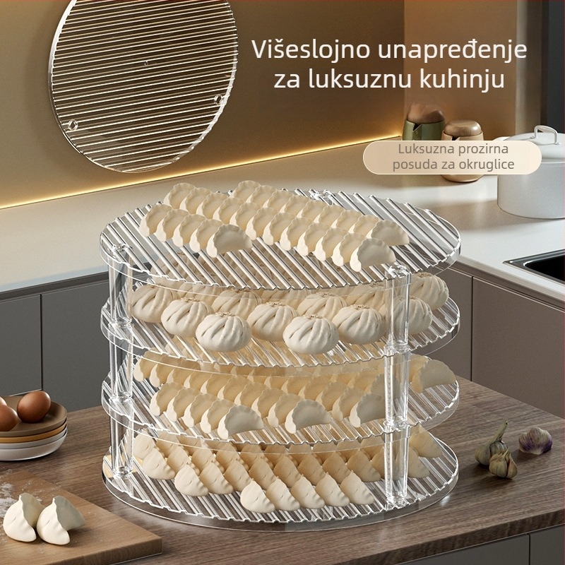 Tanjur za knedle s poklopcem i podlogom – minimalistički kućni tanjur za pripremu knedli