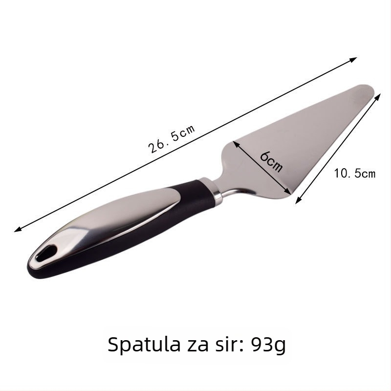 Set od nehrđajućeg čelika za pizzu: kotač za pizzu i spatula, dvodijelni set