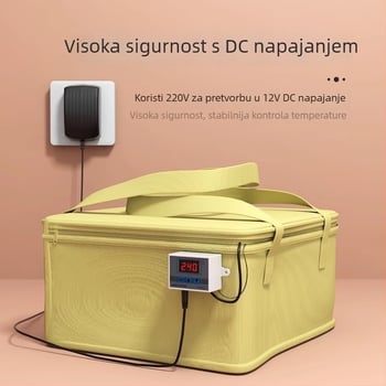 Kutija za fermentaciju sa vrećom za fermentaciju za domaći kruh, jogurt, ljeplivo rižino vino i kvašenje tijesta, s kontrolom temperature