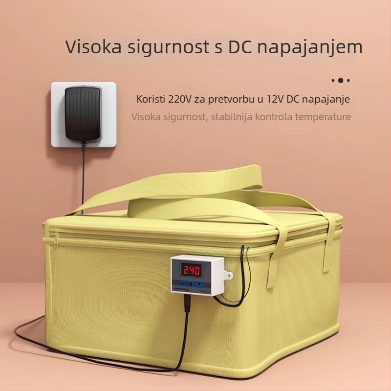 Kutija za fermentaciju sa vrećom za fermentaciju za domaći kruh, jogurt, ljeplivo rižino vino i kvašenje tijesta, s kontrolom temperature